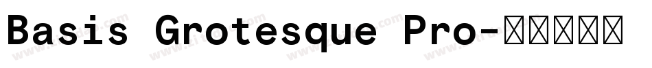 Basis Grotesque Pro字体转换